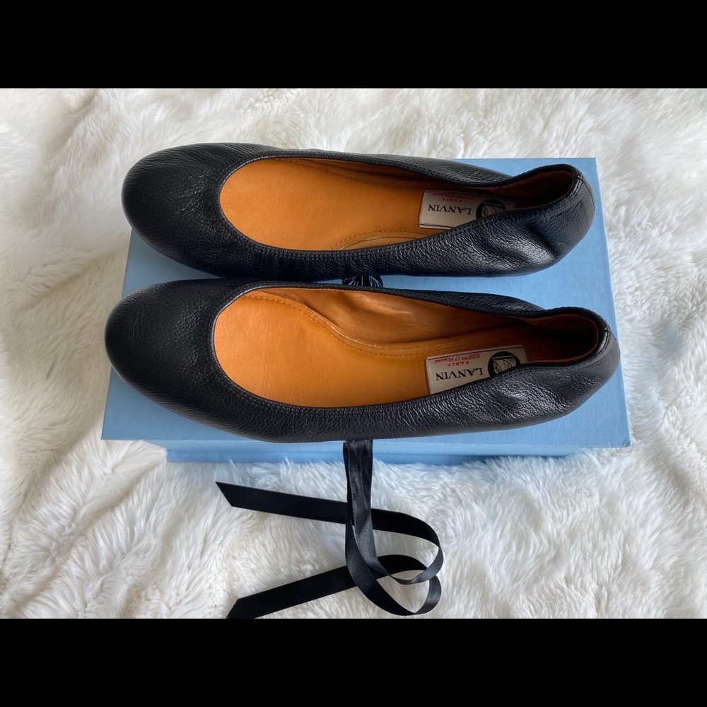 Lanvin Classic Black Ballet Flats